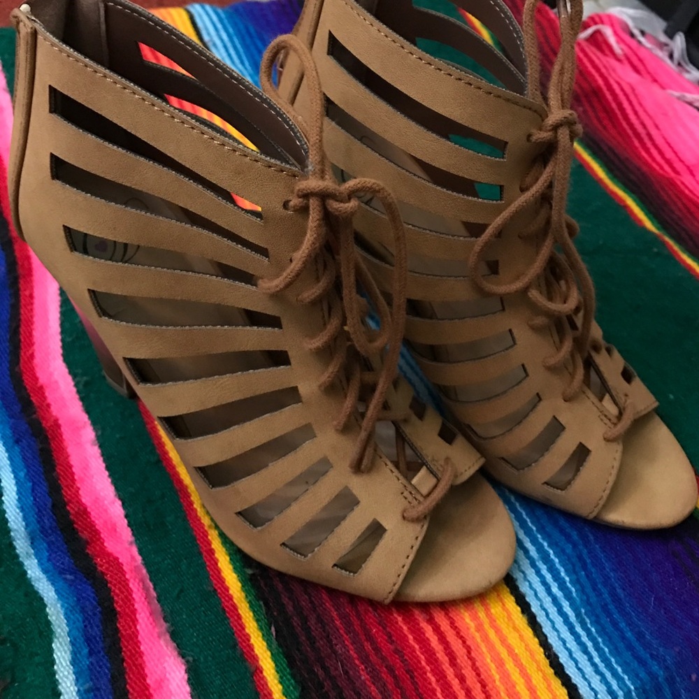 Never been used wedged high heels