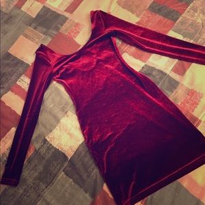American apparel velvet dress