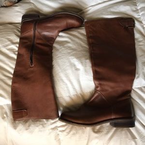 Tall Brown Leather Boots