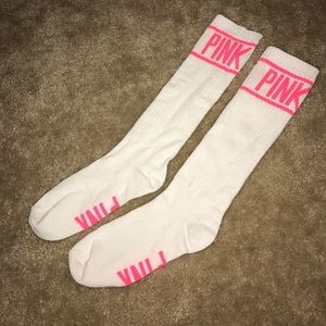 VS Pink Tube Socks