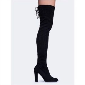 Suede Thigh High Boots
