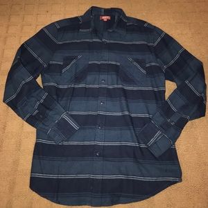 Blue plaid flannel