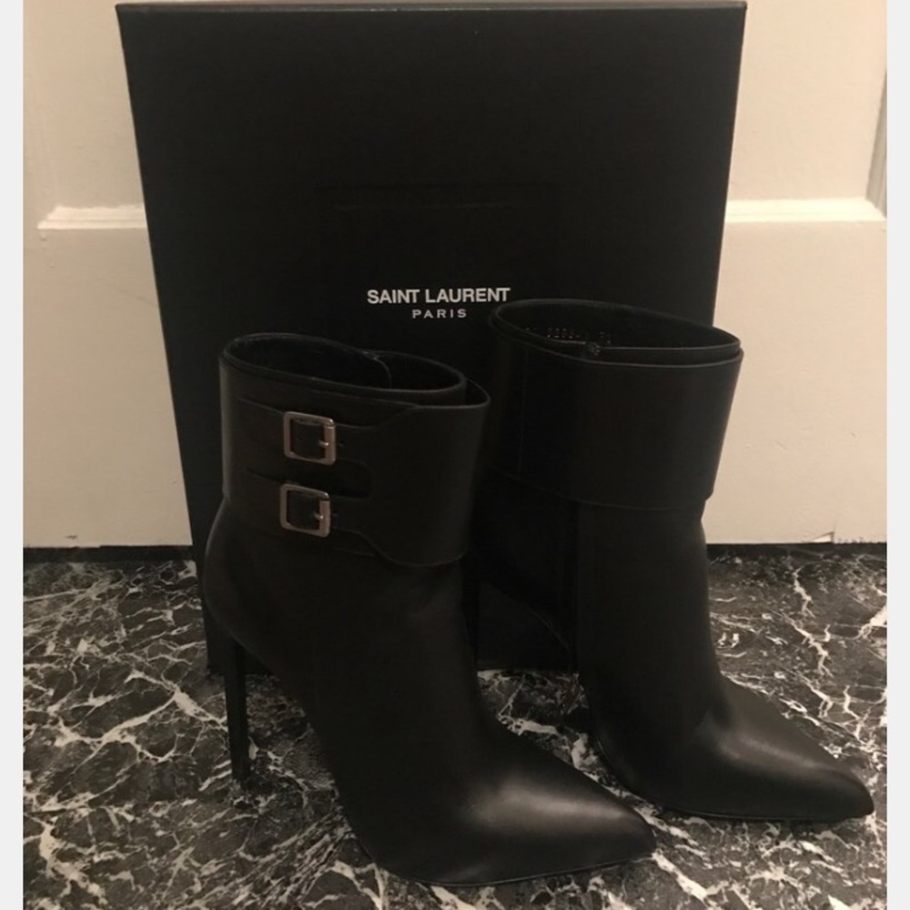 Saint Laurent Buckle Bootie