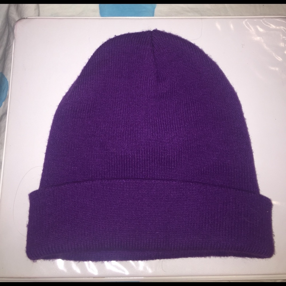 Purple beanie