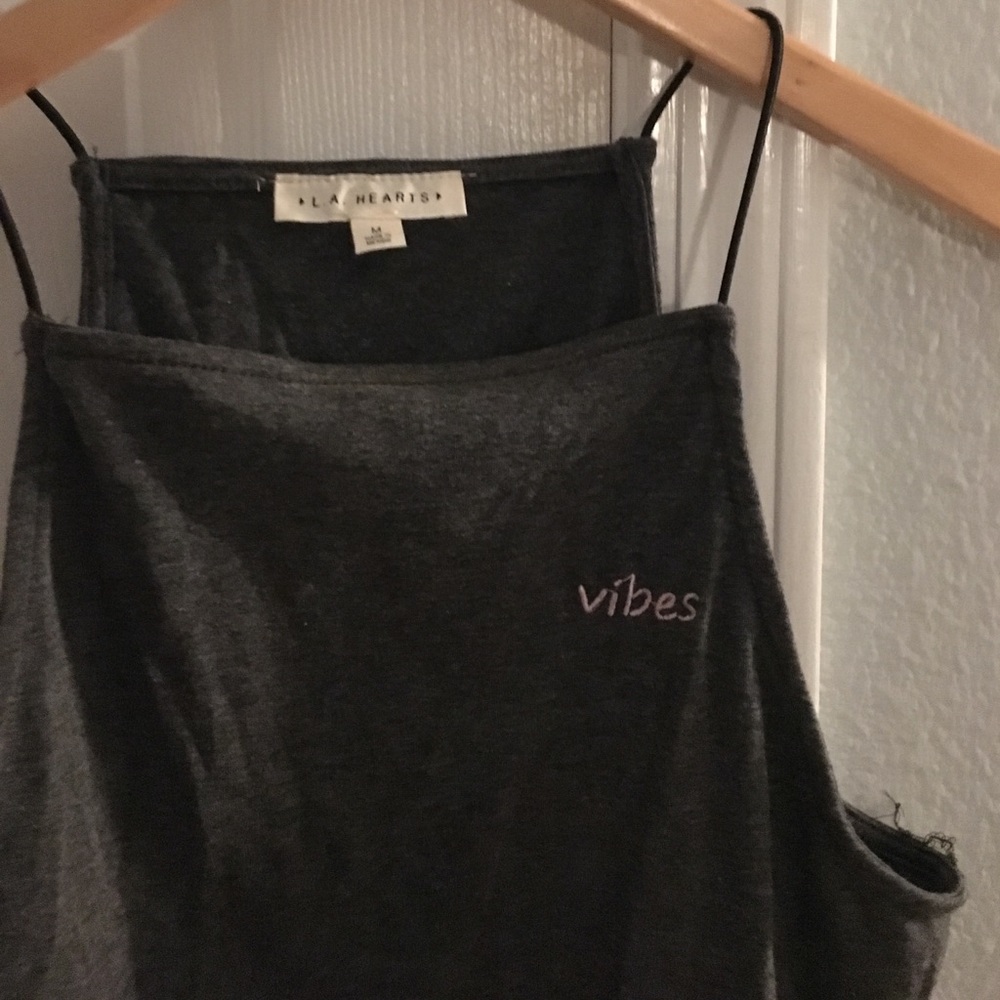 Grey vibes halter top