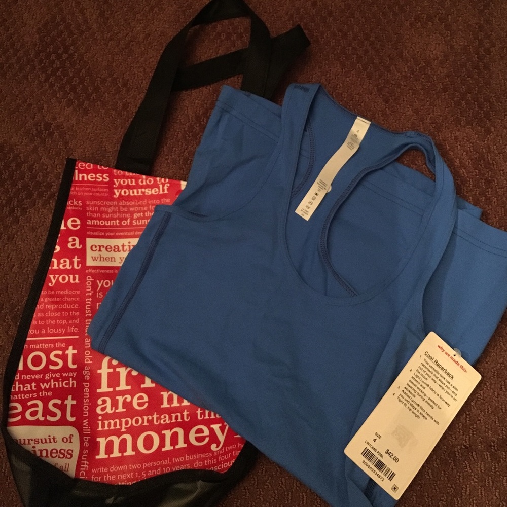 NWT Blue Cool Racerback size 4