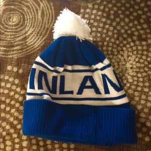 Finland blue beanie