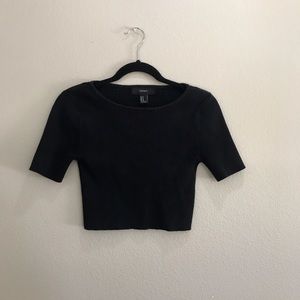 Black crop top