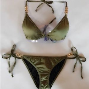 Olive Green Chain Bikini