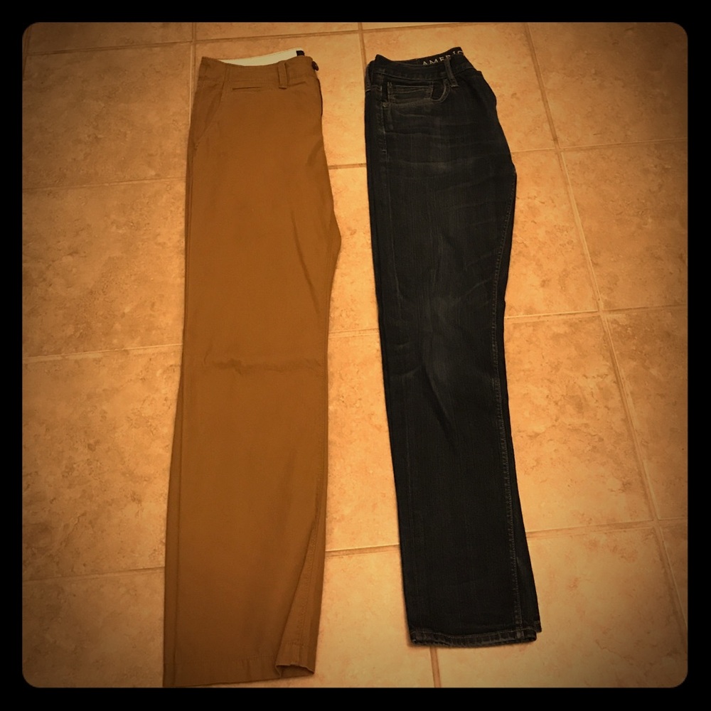 Jeans and khaki's