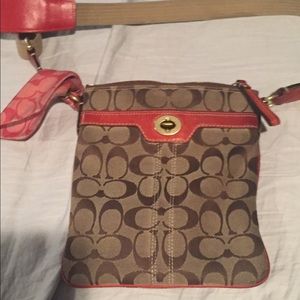 Coach Signature Cross body with signature scarf