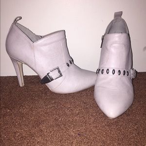 Bone color booties