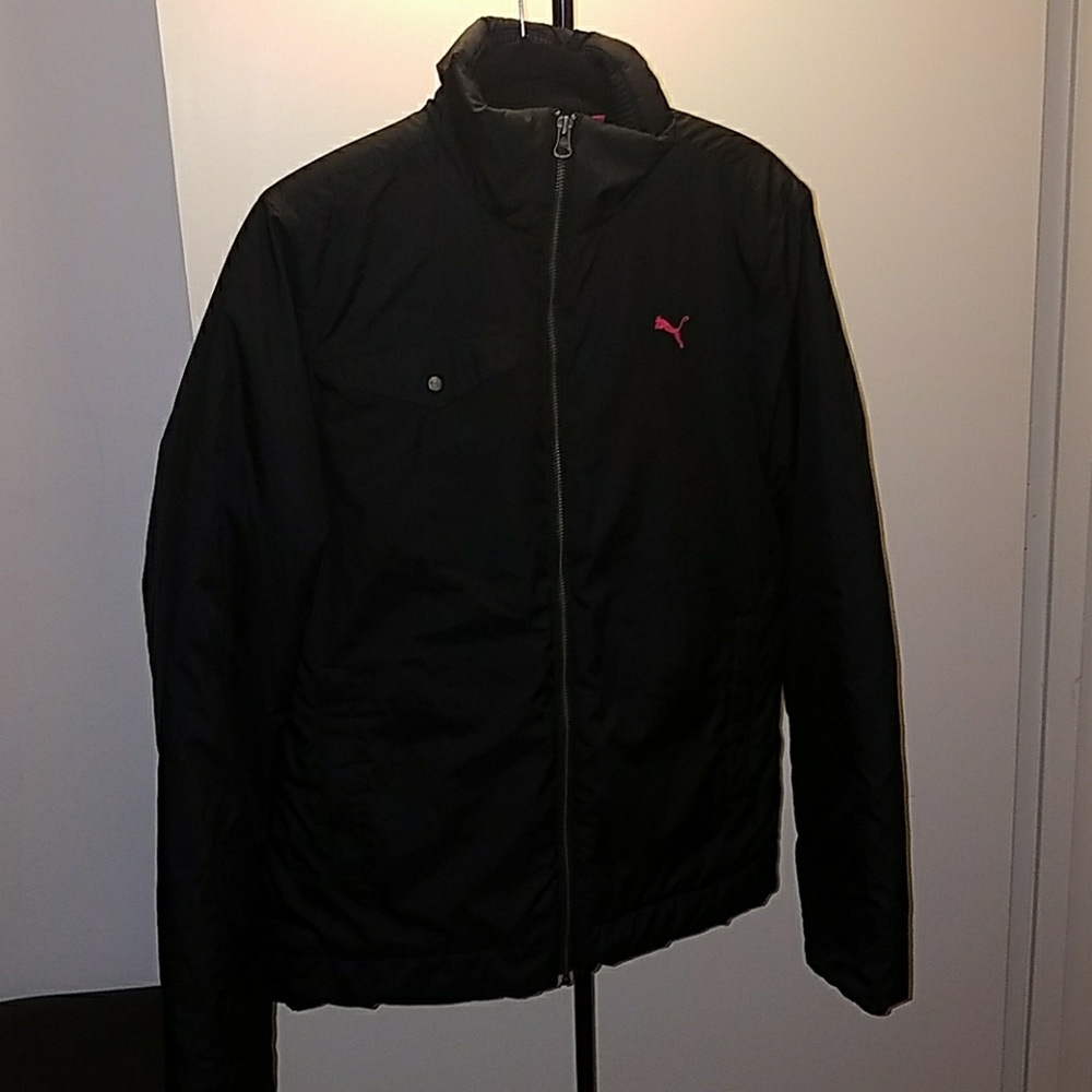Puma mens jacket size medium black