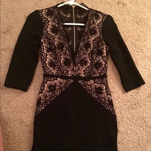 BEBE Black Lace mini dress