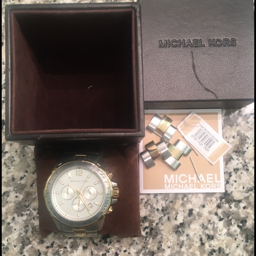 TWO TONED MICHAEL KORS WATCH
