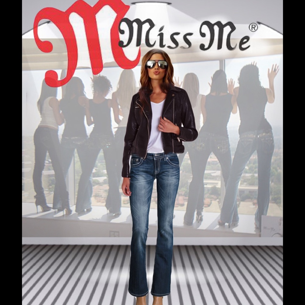 💋Miss Me💋NWOT Embellished Pocket Jeans Sz32