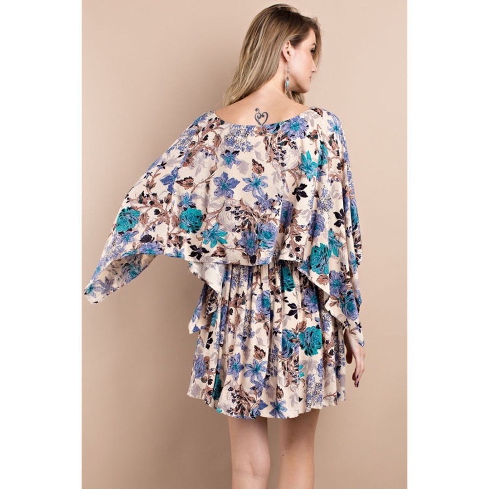 1 left! Printed Kimono Dress - Picture 5 of 7