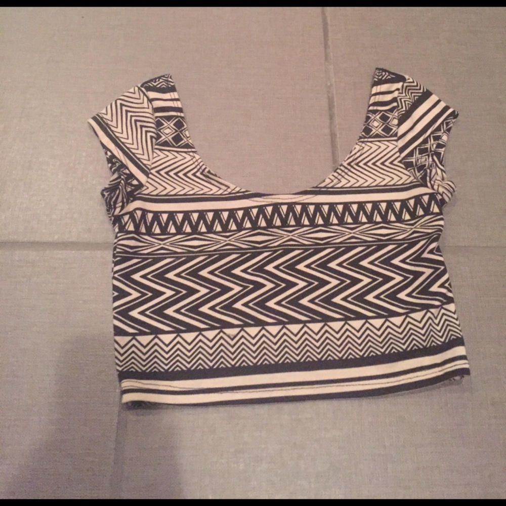 Geometric crop top
