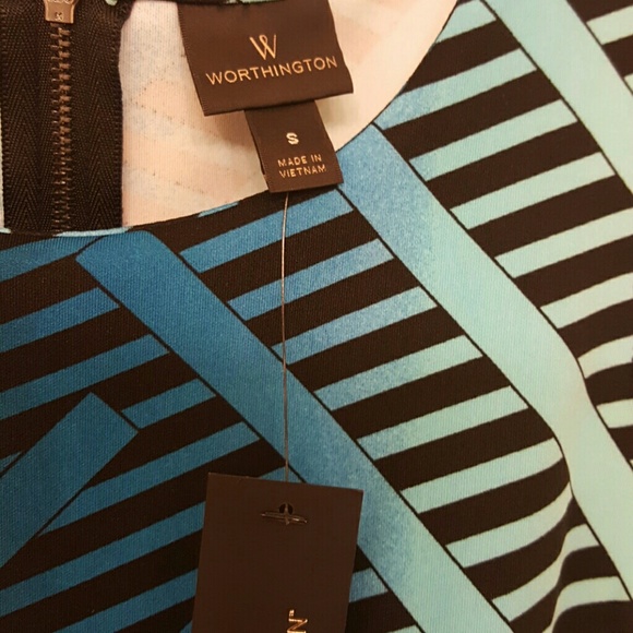 🎈Sale NEW WORTHINGTON Peplum Top (Med left) - Picture 4 of 5