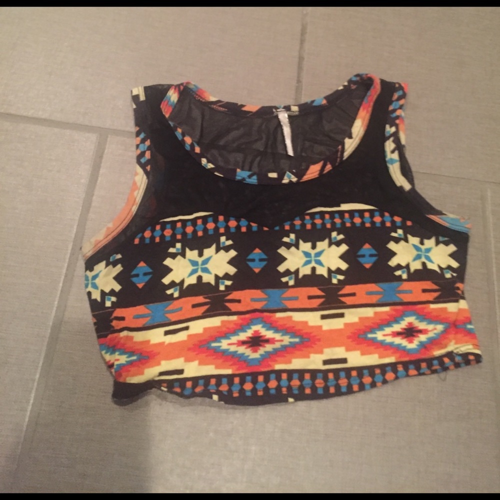 Aztec crop top