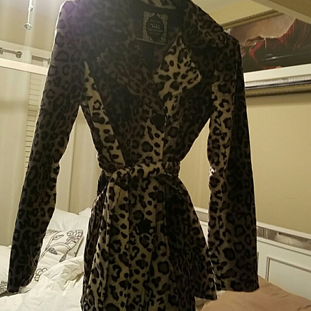 Unique, one of a kind leporad pea coat