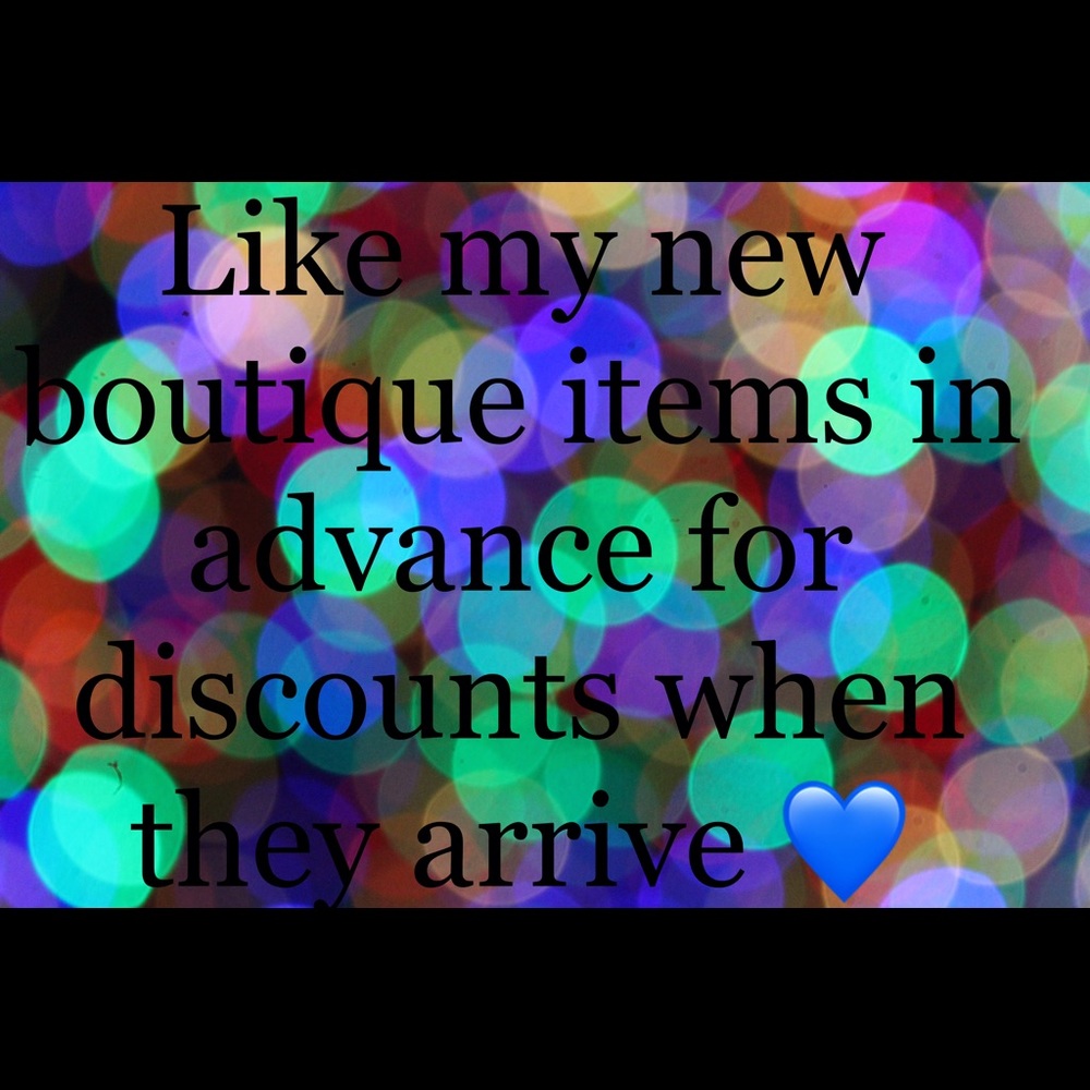 NEW boutique items arriving soon 💙 for Discounts