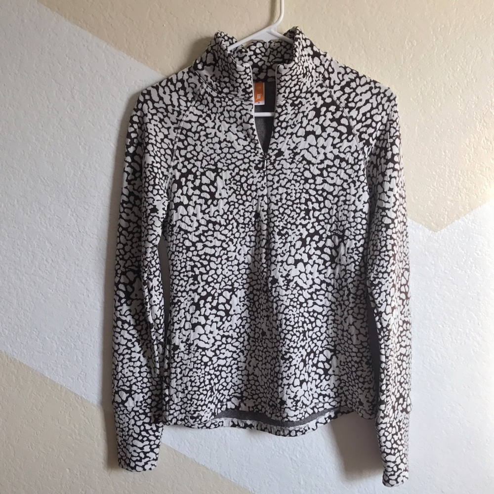 Lucy animal print active wear top size XS