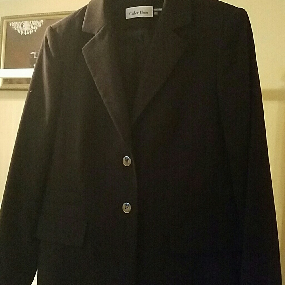 Black Calvin Klein suit