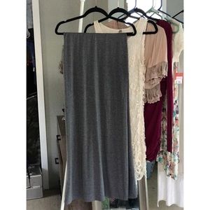 Grey maxi skirt