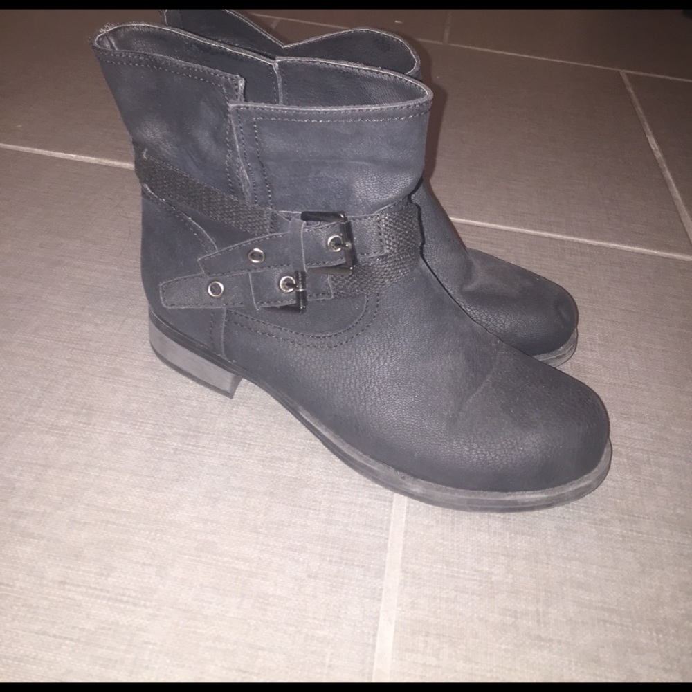 Black ankle boots