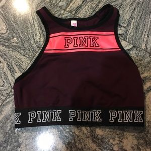 Pink Victoria's Secret sports bra