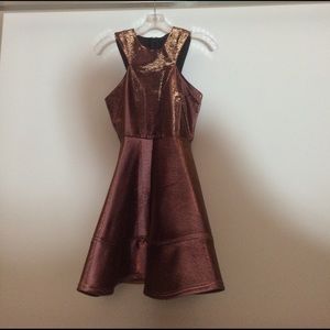 Structured Copper Topshop dress