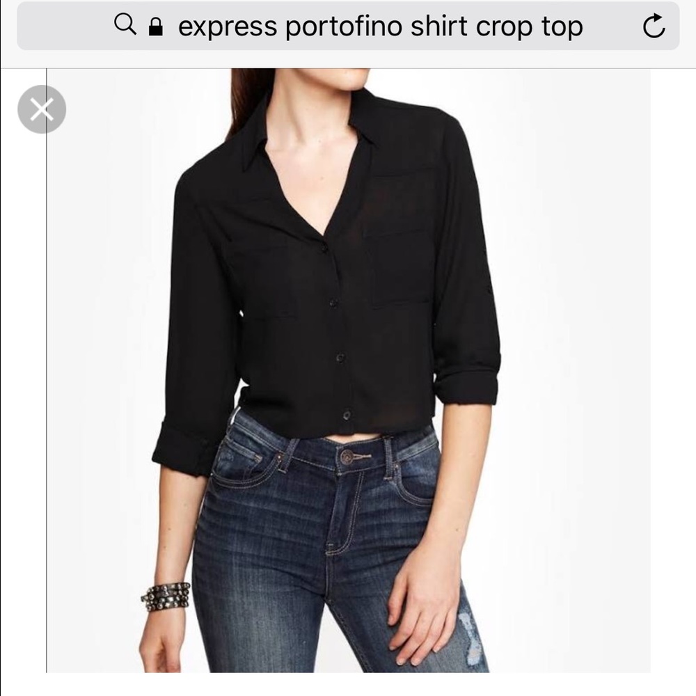 Express portofino crop top