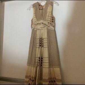 Retro Tracy Reese lovebird midi-dress