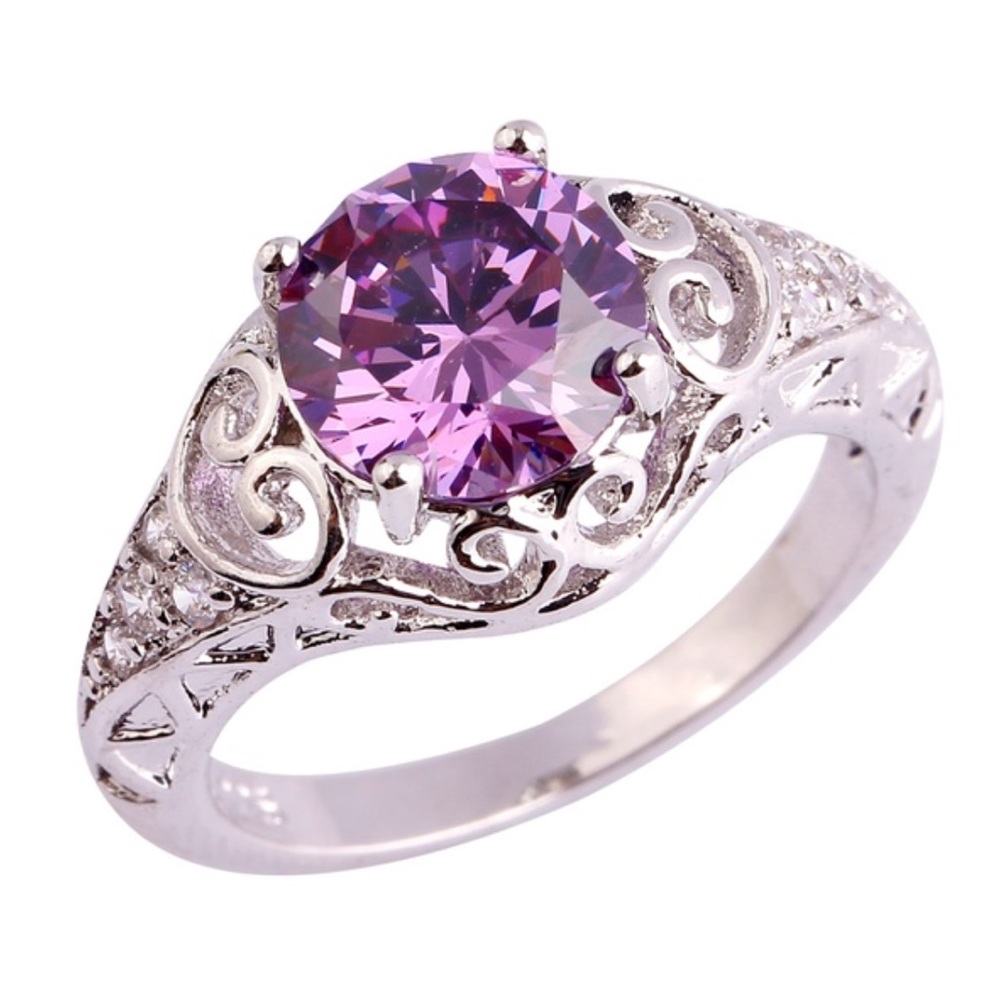 🌟SIZE 6 LEFT🌟VINTAGE STYLE AMETHYST - Picture 3 of 11