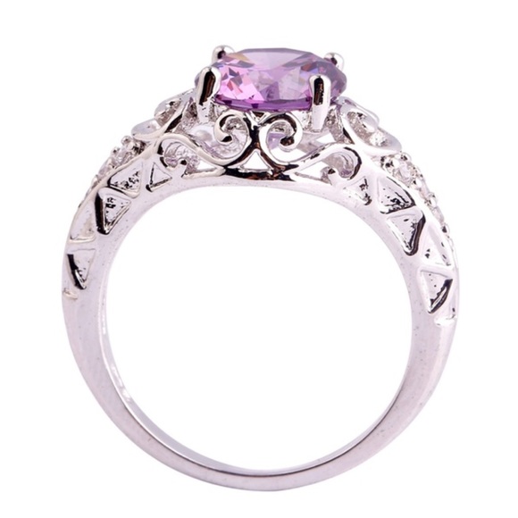 🌟SIZE 6 LEFT🌟VINTAGE STYLE AMETHYST - Picture 2 of 11