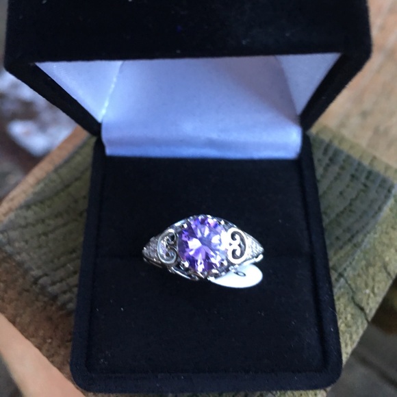 🌟SIZE 6 LEFT🌟VINTAGE STYLE AMETHYST - Picture 4 of 11