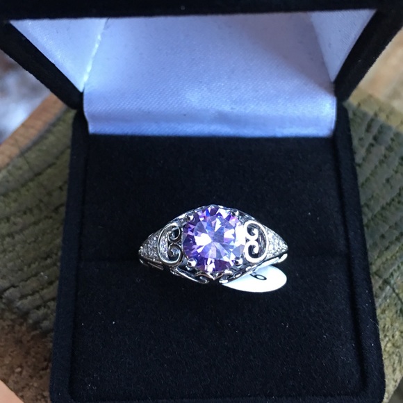 🌟SIZE 6 LEFT🌟VINTAGE STYLE AMETHYST - Picture 5 of 11