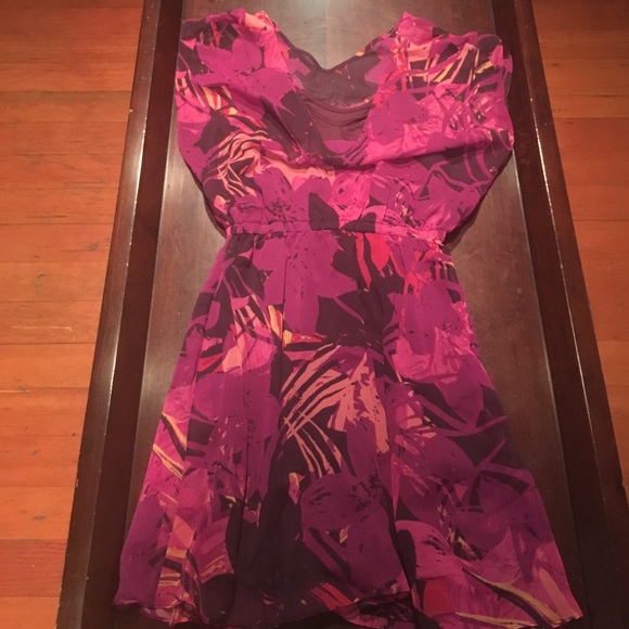 Express tropical print dress.  Size Small - Picture 2 of 4
