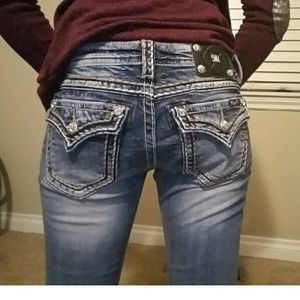 Miss Me - Signature Bootcut Stitched Detailed Jean