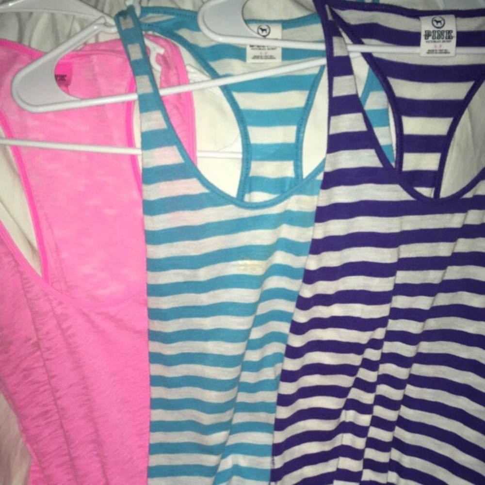 Bundle of three Victoria Secret PINK tank tops