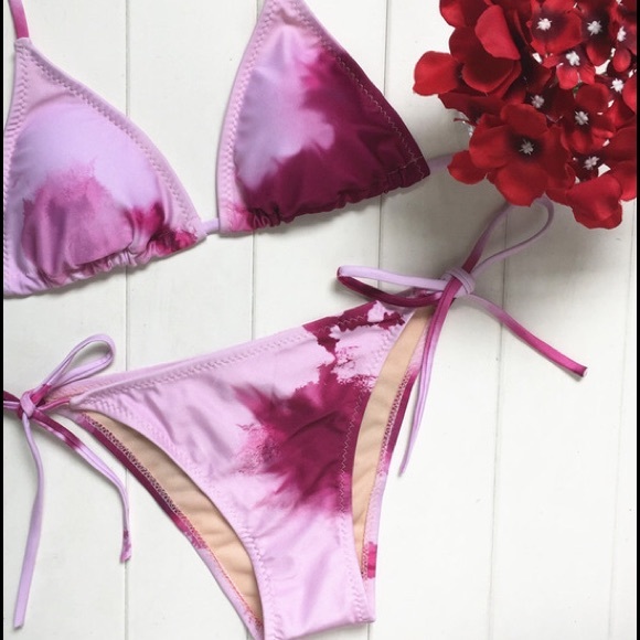 Other - SALE!!! ❣1 LEFT❣Pink Tie Dye Bikini