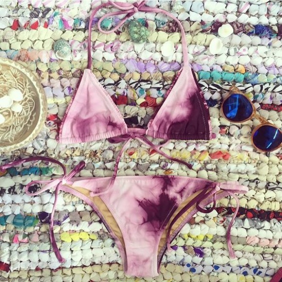 SALE!!! ❣1 LEFT❣Pink Tie Dye Bikini - Picture 2 of 2