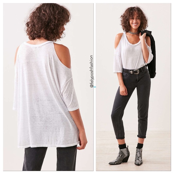 Pins And Needles Dropout Cold Shoulder Tee - Picture 2 of 3