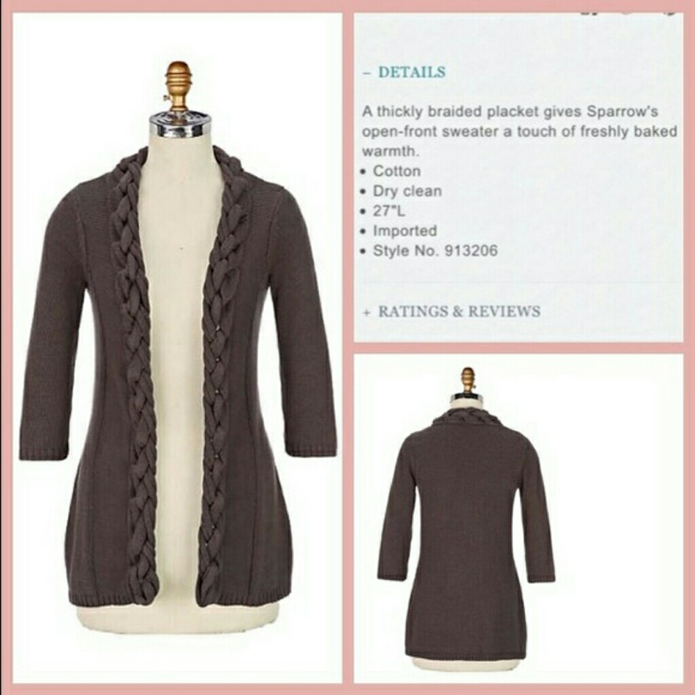 Sparrow Challah Braided Cardigan