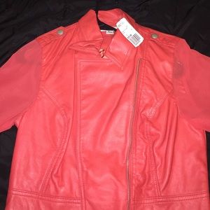 Forever 21 Coral casual Pu Jacket