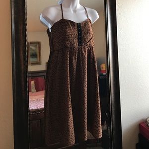 💓💓Leopard print vintage style dress w/open back.