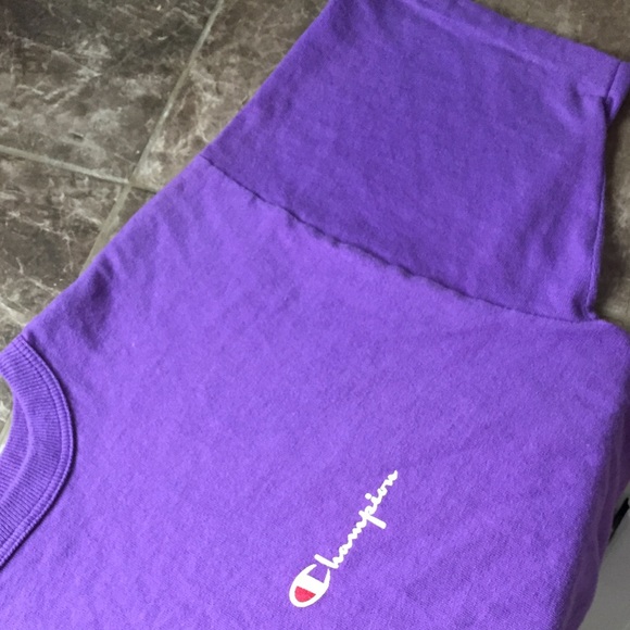 VINTAGE ☔️ CHAMPION CREWNECK TEE SIZE LARGE MENS - Picture 3 of 4