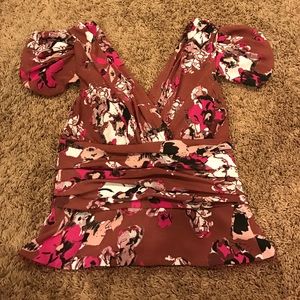 Gorgeous Karl Lagerfeld For Impulse Floral Top-2