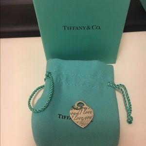 Tiffany & Co I Love You Heart Charm!